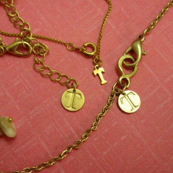 TRIFARI Milk Glass Crystal Gold Necklace Variety~ VINTAGE Gold Chain Beads - Picture 14 of 16